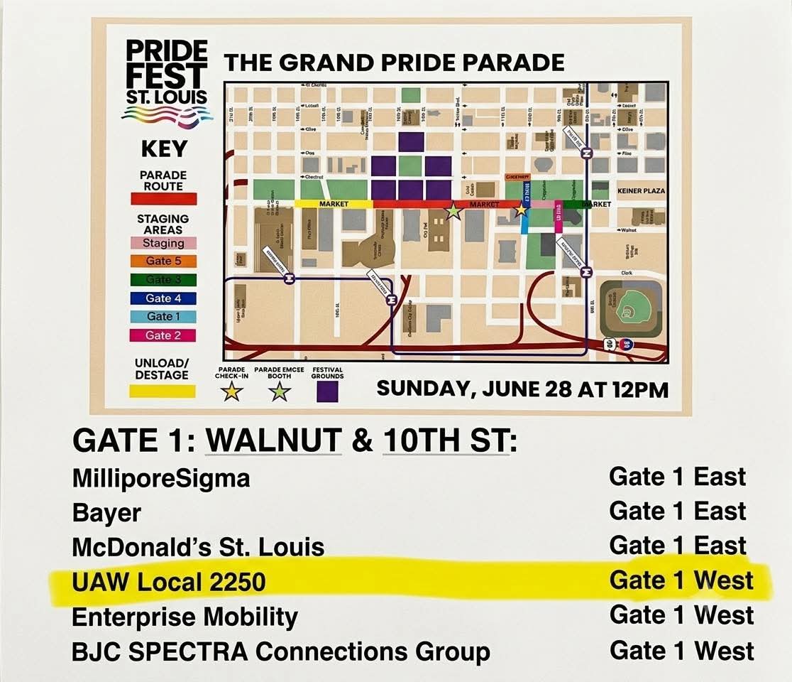 Map 2026 pride parade 