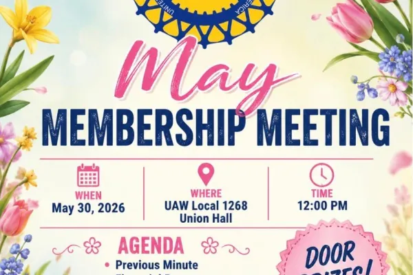 May Membership Meeting