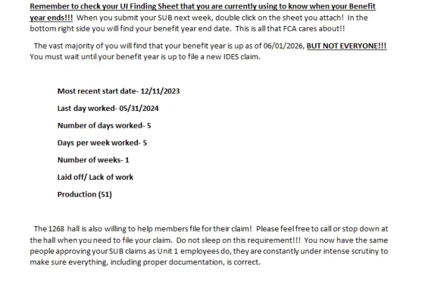 UNIT 17-UNEMPLOYMENT PAPERWORK
