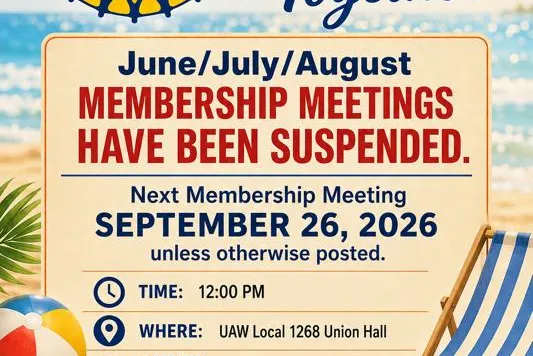 Summer Membership Meetings