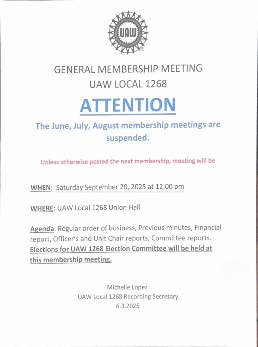 September Membership Meeting