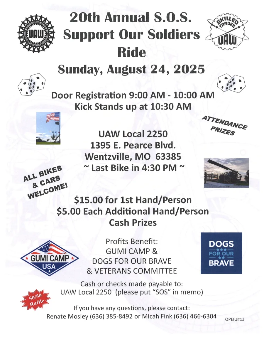 20th Annual S.O.S. Ride