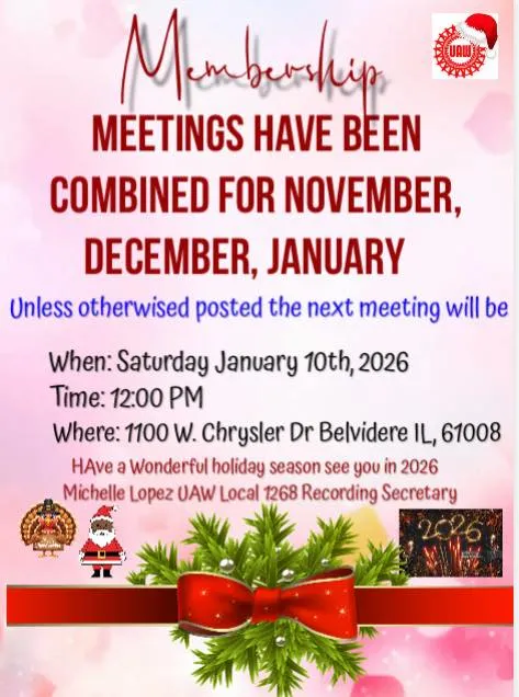 January, 2026 Membership Meeting