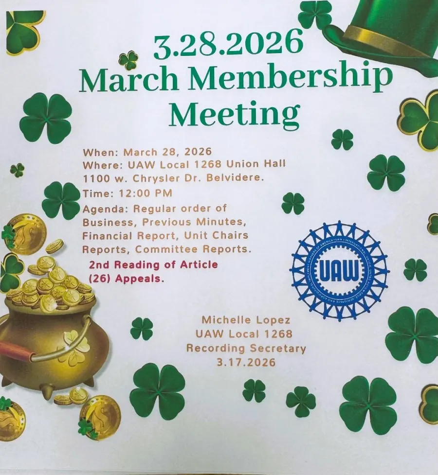 March 2026 Membership Meeting