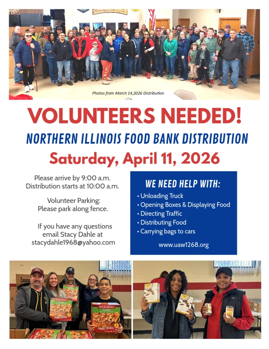 Volunteers Needed For April