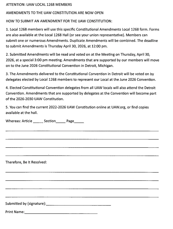 2026 Constitution Resolution Form