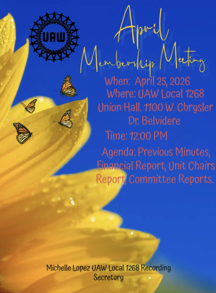 April General Membership Meeting