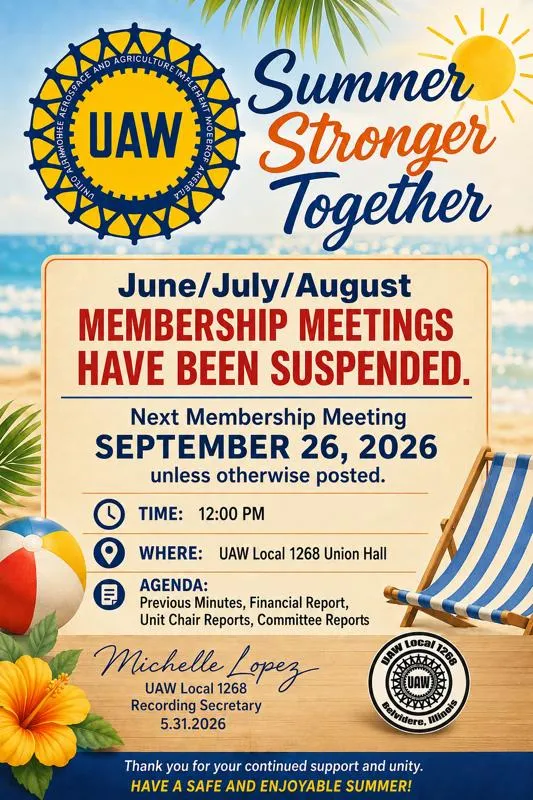 Summer Membership Meetings