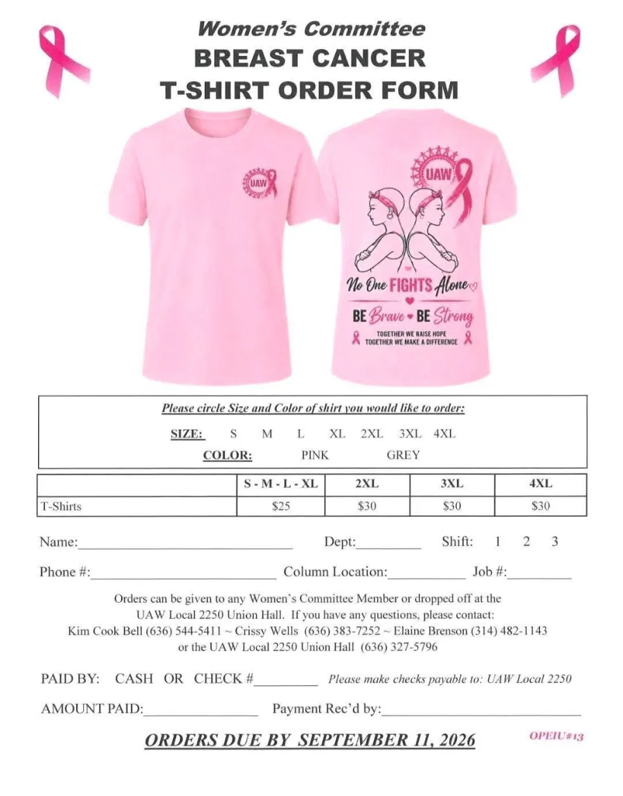 Woman's committee Breast Cancer Shirt sale