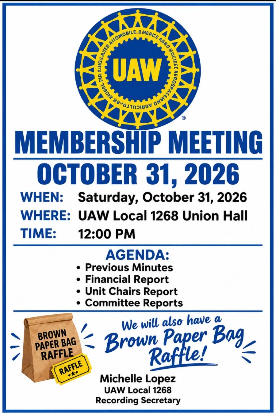 October Membership Meeting