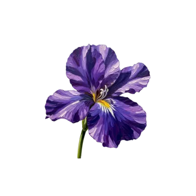 Single Purple Flower