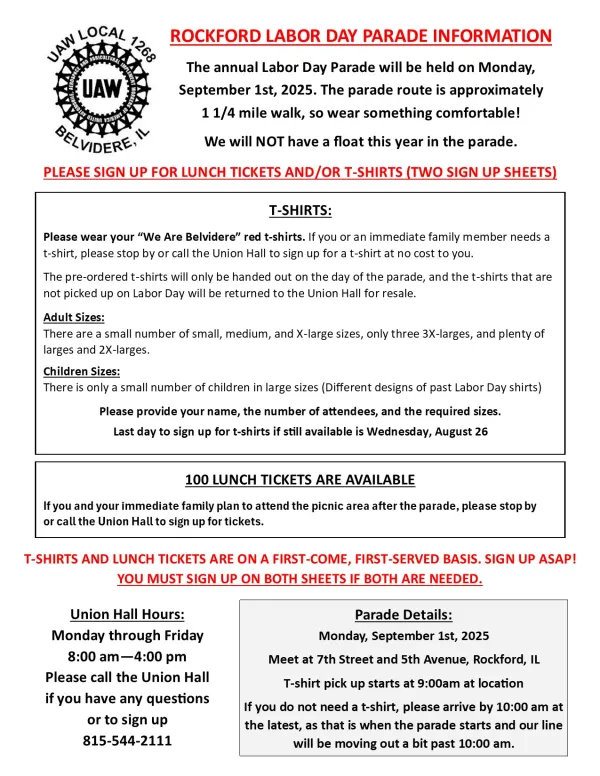 Labor Day Information