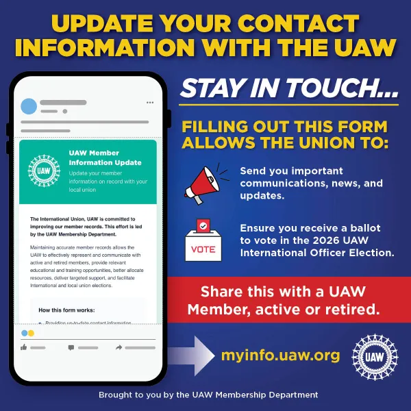 Update or confirm your information.