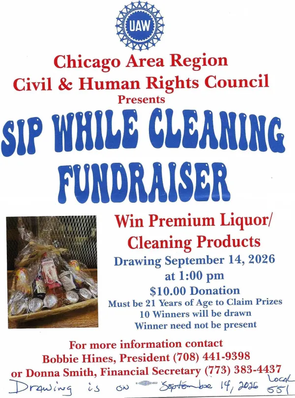 Chicago Area Civil & Human Rights Fundraiser Flyer