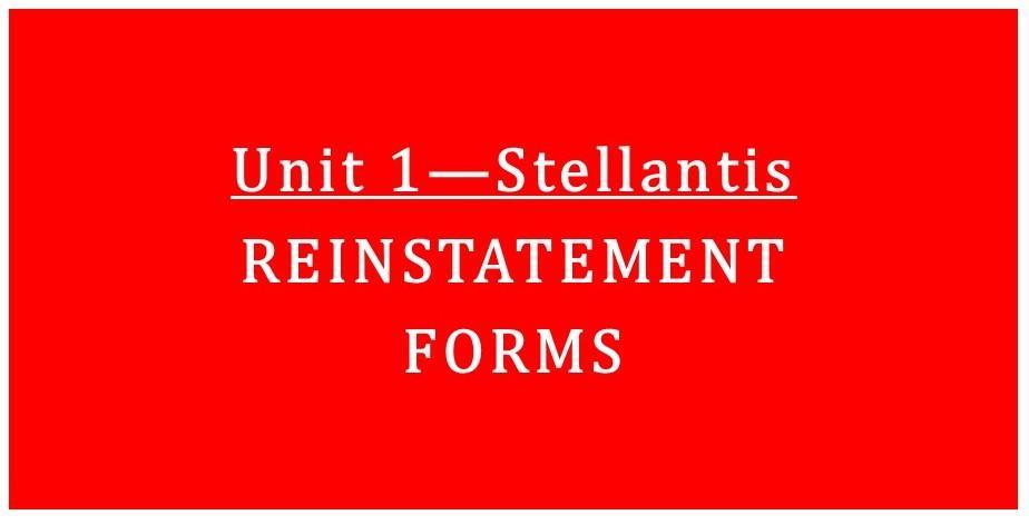 Stellantis Reinstatement from Disability Leave Information